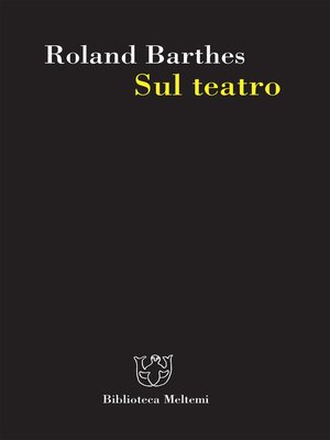 cover image of Sul teatro